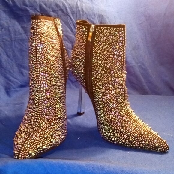 AZALEA WANG ALL EYES ON ME STILETTO BOOTIE IN MULTI ( BRAND NEW !!! ) - Picture 8 of 8